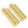 2 Pcs Lighter Case Zinc Alloy Vintage Floral Stamped Classical Elegant Lighter Sleeve Cover Gold
