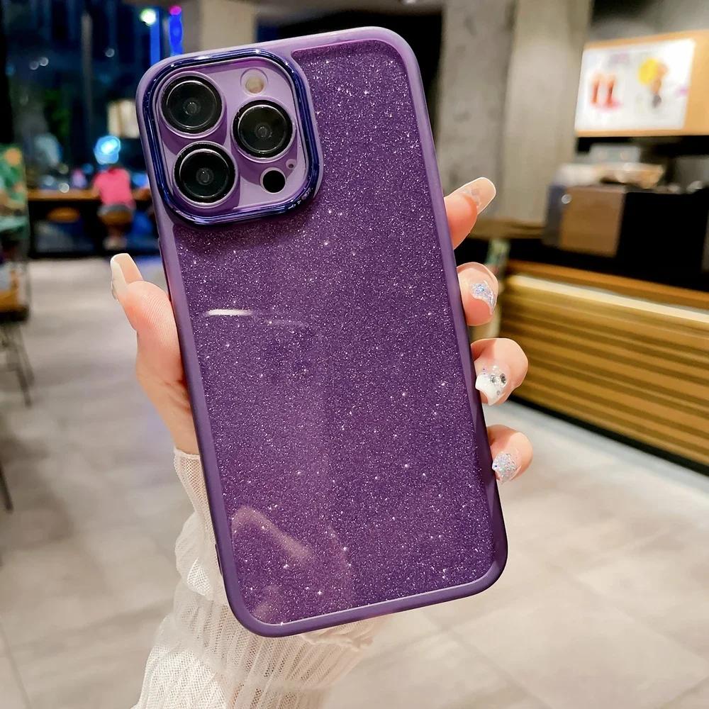 ITel P40 S23 Plus Spark 20 C GO 2024 Glitter Telefondeksel for Infinix Hot 40 Zero 30 Smart 8 7 Siery Skinnende Beskytt Kameradeksel