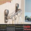 Suction Cup Wall-Mounted Kitchen Hook: Multifunctional Knife Holder & No-Drill Hanging Rack for Pots, Spoons, and Spatulas