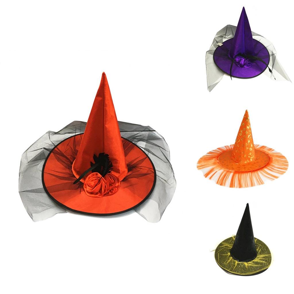 Rose Witch Hat In Red Black And Purple Perfect For Halloween Party And Costume