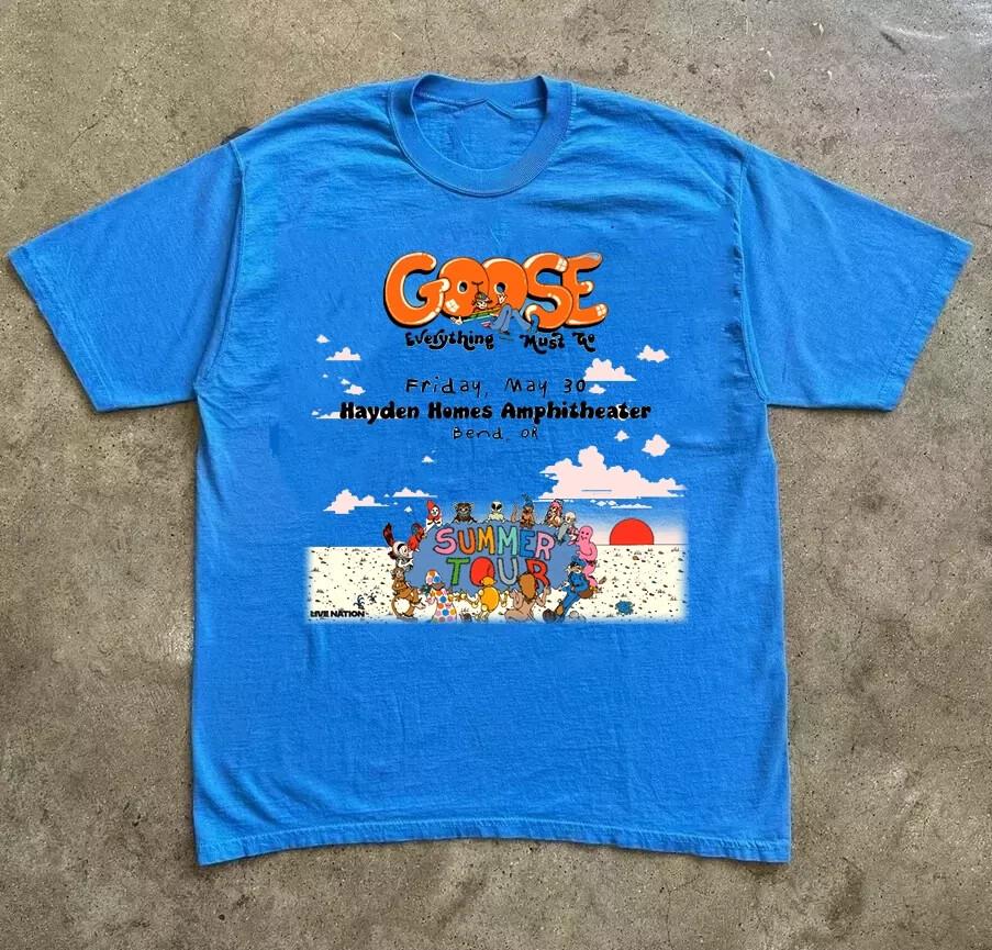 Goose Band Tour 2025 Gift For Fans to 5XL Blue Tshirt Unisex T-Shirt XXL