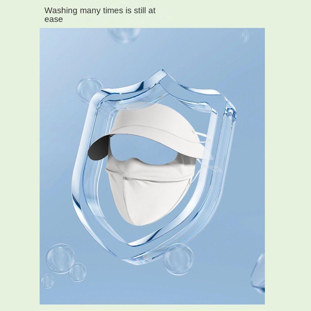 Anti-UV Women's Sunscreen Face Mask Ice Silk Face Cover Mask  for Cycling Bike Motorcycle