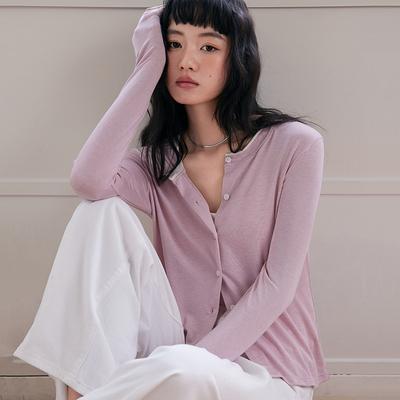 Spring and Summer Button-down Base Layer Women's New Versatile Cardigan, Slimming Long-sleeved Knitted Sweater