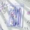 Cute Flower Gel Pen School Supplies Kit Highlighter Portable Pencil Eraser  School Office