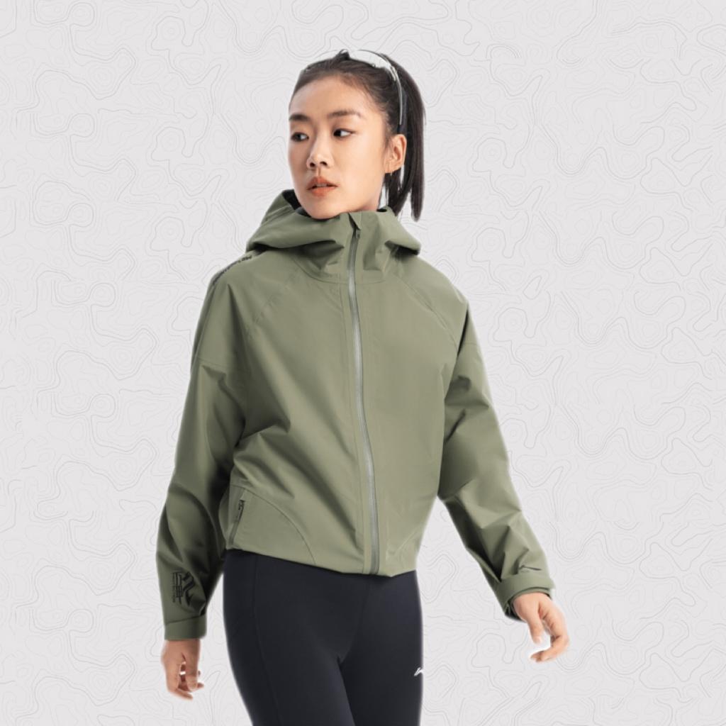Li Ning Outdoor CF Tracing Windproof And Rainproof Windbreaker Jacket Unisex Tea Green AEMV005-6
