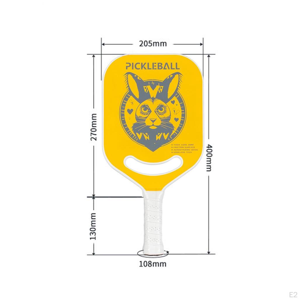 Carbon Fiber Pickleball Paddle Racket Training Portable Honeycomb Core Racquet