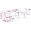 TV Wall Shelves 2 pcs Artisan Oak 80 x 30 x 30 cm Engineered Wood