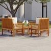 Day and Night - Day and Night 5-piece Garden Furniture Set with Cushions Solid Acacia Wood