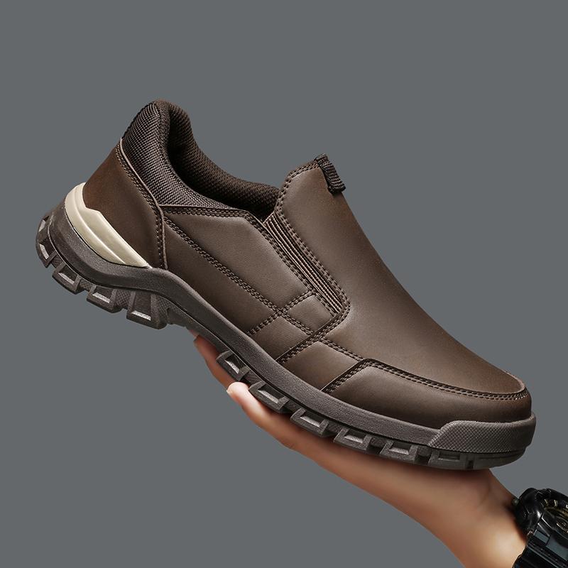 

Genuine Leather Men Casual Shoes Black Brown Business Formal Shoes Lightweight Man Loafers Comfortable Male Footwear Moccasins 39 коричневый