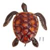 3pcs Hand Painted Finish Turtle Wall Decor Ocean Animal Statue For Bathroom Decor