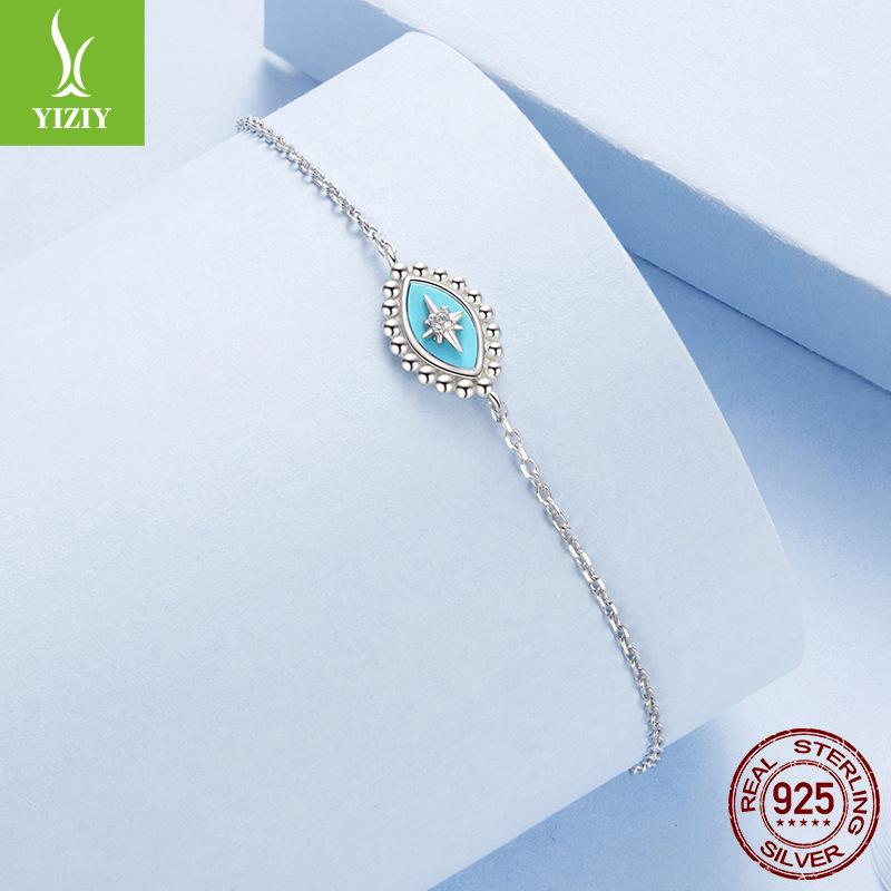 Cross-Border 925 Sterling Silver Mango Devil Eye Bracelet Women, Niche Fashion Jewelry High-End Nis Style