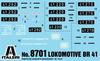 Platz Italeri 1/87 (HO) German Steam Locomotive BR41 Plastic Model Kit IT8701