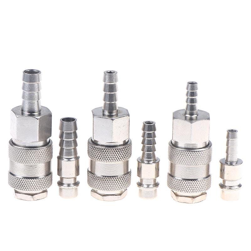 1 Set Pneumatischer Schnellkupplungsstecker 8 mm Europäischer Stil Sh Ph Typ, Für Kompressorschlauch und Werkzeuge