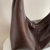 Leather Hobo Bag with Matching Clutch Large Capacity Fashion Shoulder Bag Set