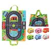 6/9pcs Set with Play Mat Soft Cloth Car Toy Soft Cloth Montessori Toy Sound Paper Rattle Toy  Baby