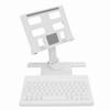 Tablet Rotating Stand Multifunctional Folding Height Adjustable Tablet Holder with BT Keyboard for