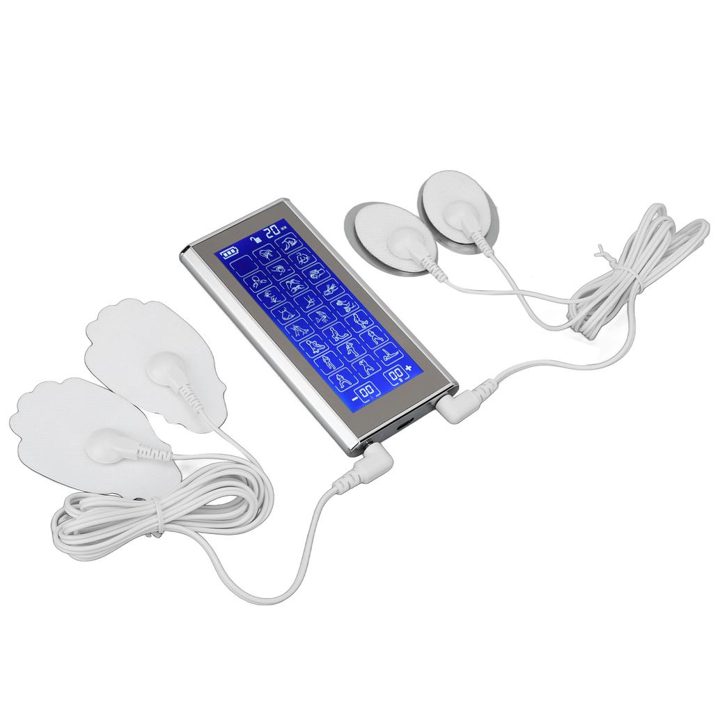 Digital Muscle Stimulator 24 Massage Modes Rechargeable Pulse 4 Pad Relaxer Machine