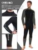 Owntop Men's 5mm Full Wetsuit | 5/4mm Neoprene Winter Wetsuit, Warm, Stretch, for Surfing, Diving, and Marine Sports (Front Zipper | Gray | Size M)