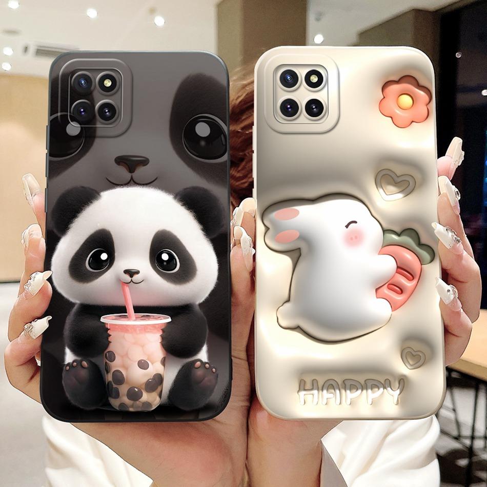 For Samsung Galaxy Note 10 Lite A81 SM-N770F Cute Panda Rabbit Cartoon Soft Silicon Case For Samsung Note10 Lite Shockproof Case