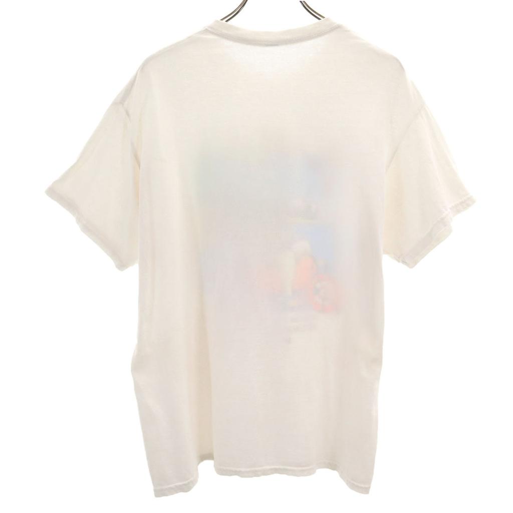 OLD 90s Print Short sleeve T-shirt White Men's Used