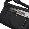 John Peters New York Unisex Cross Curved Messenger Bag Black