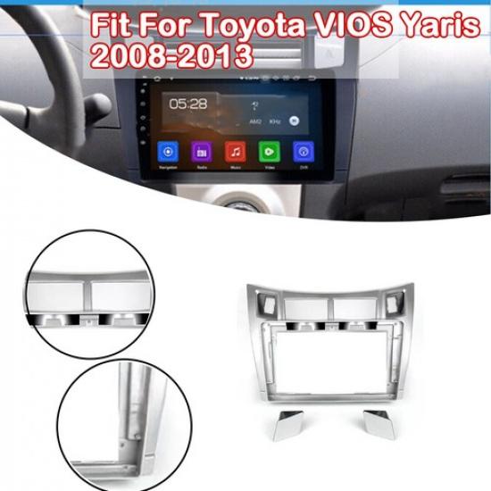 Auto Fascia Stereo Radio Bezel Panel Frame Trim For Toyota VIOS Yaris 2008-2013
