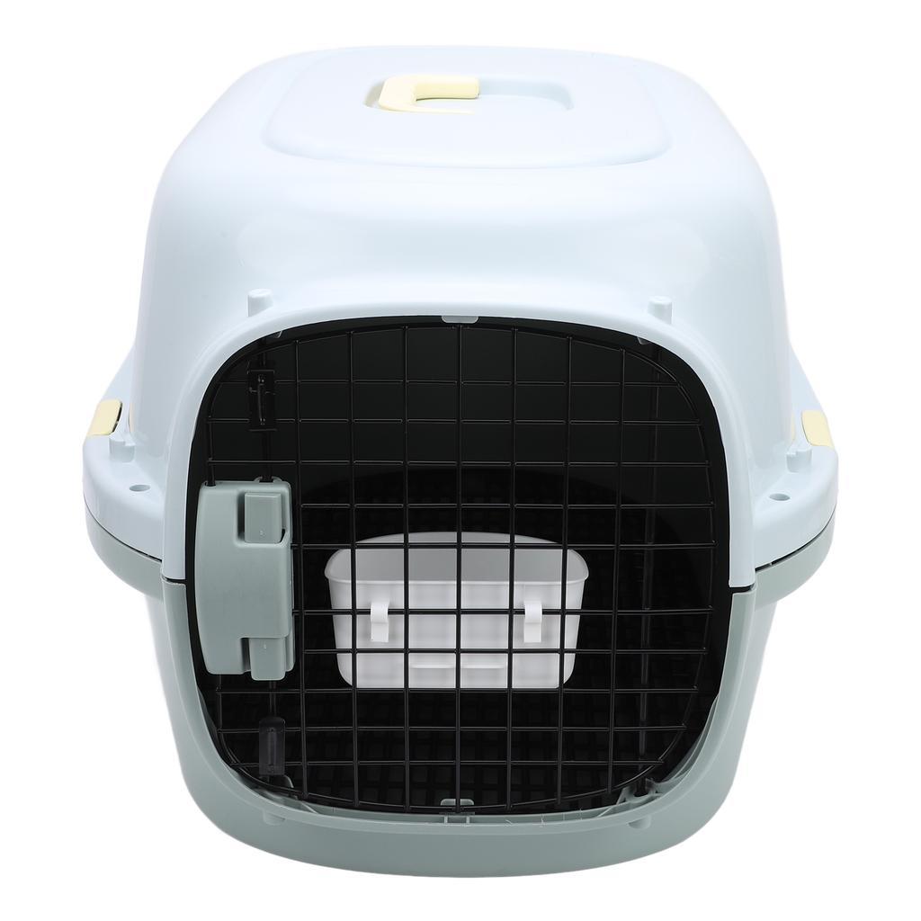 Cat Travel Carrier Large Space Lockable Door 4 Sides Ventilation Portable Hard Sided Dog Pet