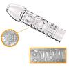 Reusable Clear Penis Extension Sleeve Girth Enhancer Delay Ejaculation Sex Toy