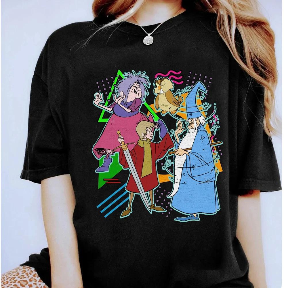 Retro 90s Style Group Shot The Sword In The Stone Shirt S