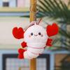 Cartoon Little Lobster Plush Keychain With Funny Design For Kids Gift