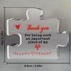 2D Flat "Thank You for Being an Important Piece of My Life" Acrylic Desktop Decoration, Heart Design, suitable for wall decoration, porch, room, villa
