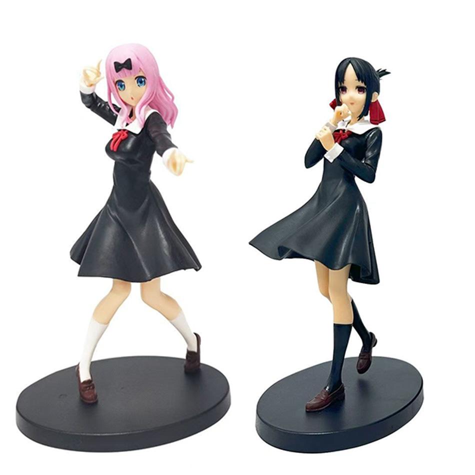 Любовь - это война 18 см Аниме Фигурка Кавайная Девушка Фудзивара Чика Шиномия Кагуя Экшн Коллекционная Модель Кукла Игрушка Подарунок