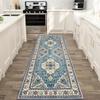 Bohemian Style TPR Washable Imitation Cashmere Rug – Foldable Hallway and Bay Window Cushion.