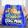 Coperta Avventura di Dog Man e Amici Adatta per Divani, Letti, Uffici e Campeggio - Regalo Perfetto per Halloween Natale