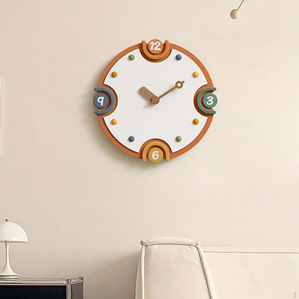 Round Wall Clock for Home Office And Living Room Decoration