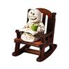 Halloweenská čarodějnice figurka pryskyřice miniatura socha ponurého žence čarodějnice duch v houpacím křesle gotická dekorace na stůl polici