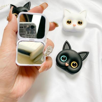 Ins Wind Stereo 3D Niedliche Katze Handy Airbag Halterung Klebetyp Tragbarer Schminkspiegel Selfie-Ring