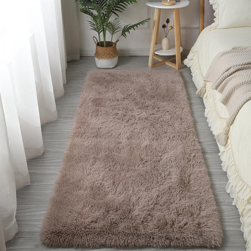Nordic Silk Wool Tie-Dye Plush Carpet - Bedroom & Living Room Rug