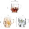 1Pcs 280ml Solid Color Household High Beauty Glass Cup With Handle Set Living Room Hospitality Tea Mug Outdoor Tableware