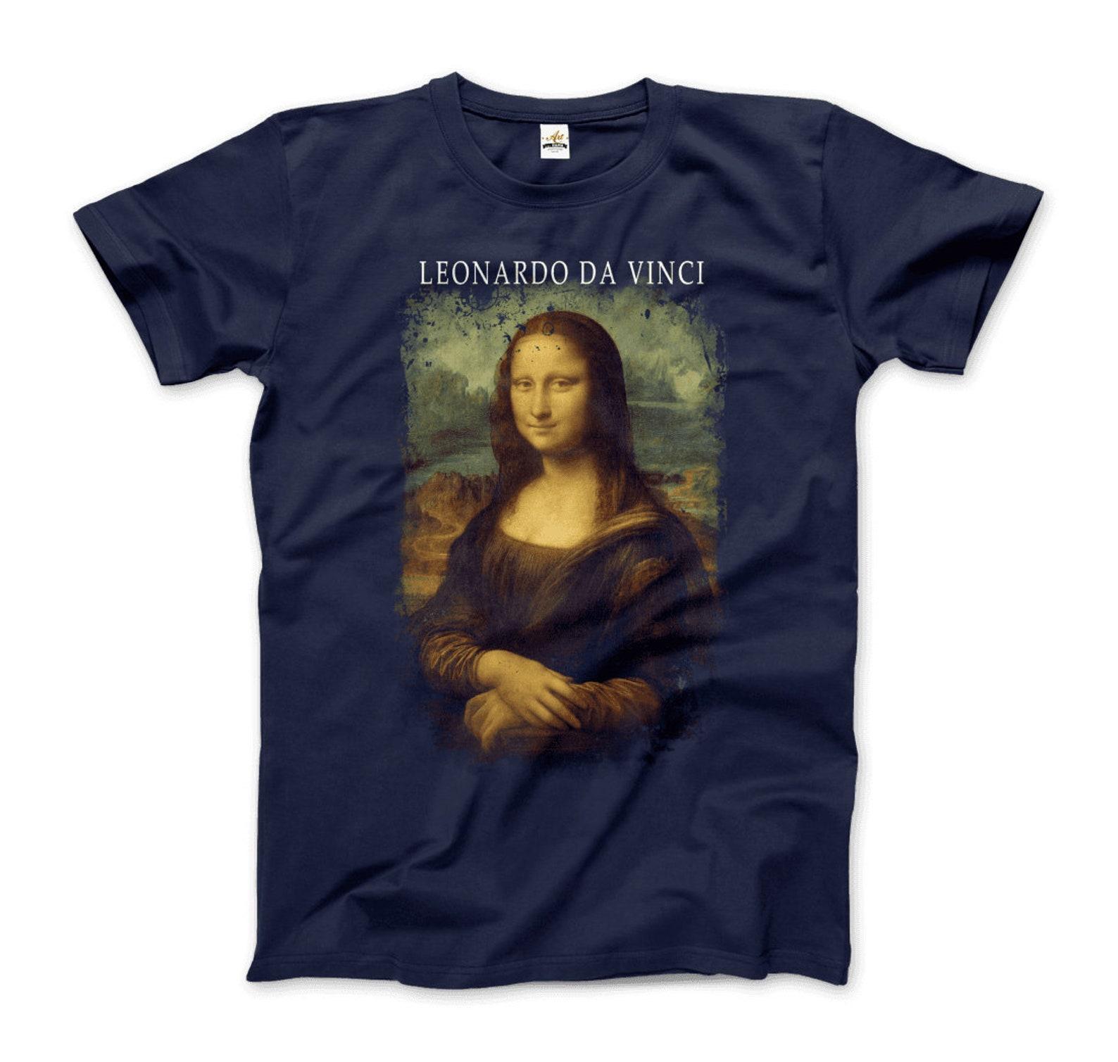 Leonardo Da Vinci, Mona Lisa, 1503~1519 Artwork T-Shirt 2XL