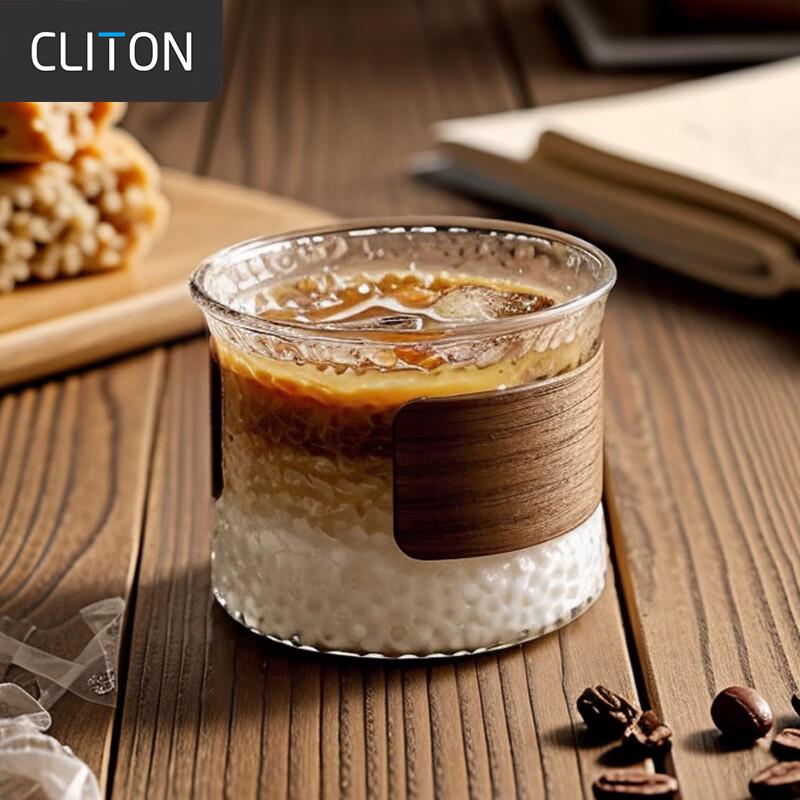 CLITON Japanese Style Glass Coffee & Tea Cups