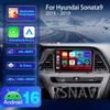 Autoradio Multimédia Android 16 Carplay Auto Pour Hyundai Sonata 7 LF 9 2014-2017, Stéréo BT, Vidéo Sans Fil, DVD