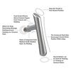 Stainless Steel T Bar Massage Tool for Trigger Points Massage Myofascial Release Deep Tissue Massager