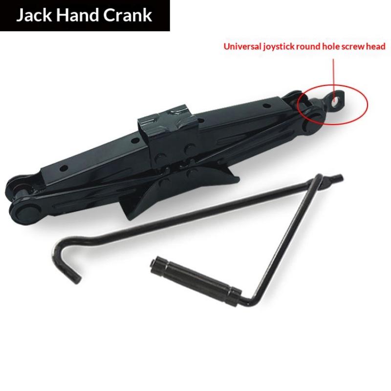 Compact Hand Cranked Scissor Jack 2T Labor-Saving Car Jack for Car SUV Tire Replacement Travel Emergency Kit