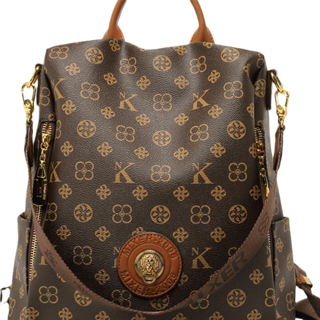 Women's New Leather High-end Lightweight Travel Bag, Fashionable Large Capacity Travel Backpack