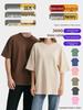 European American Style 300G Heavyweight Pure Cotton Men's Trendy Loose-Fit Short Sleeve T-Shirt for New Year.