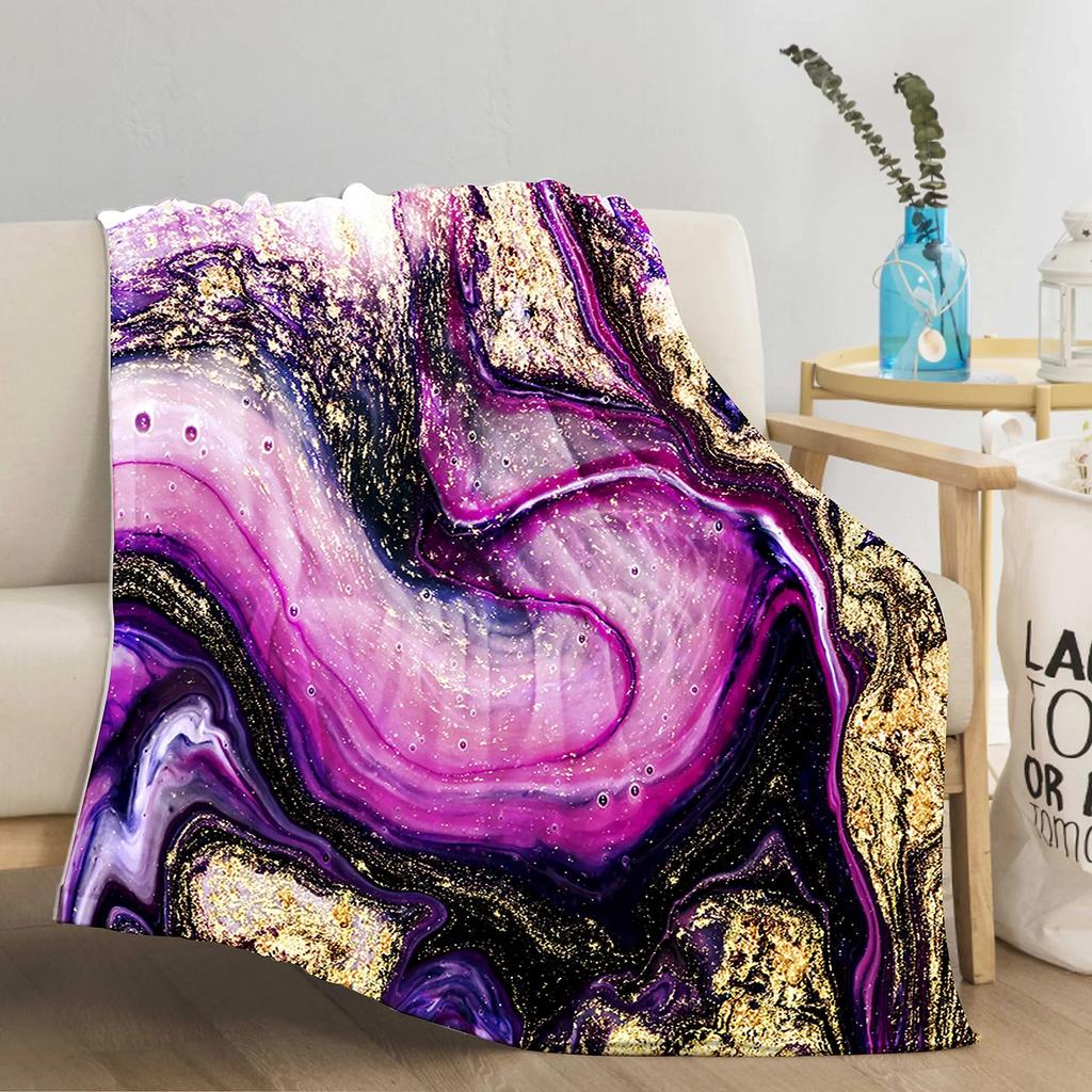 Abstrakte Marmor Flanelldecke Überwurf King Queen Einzelgröße für Bett Sofa Couch Decke Ganzjahres Warm Super Weich Leicht
