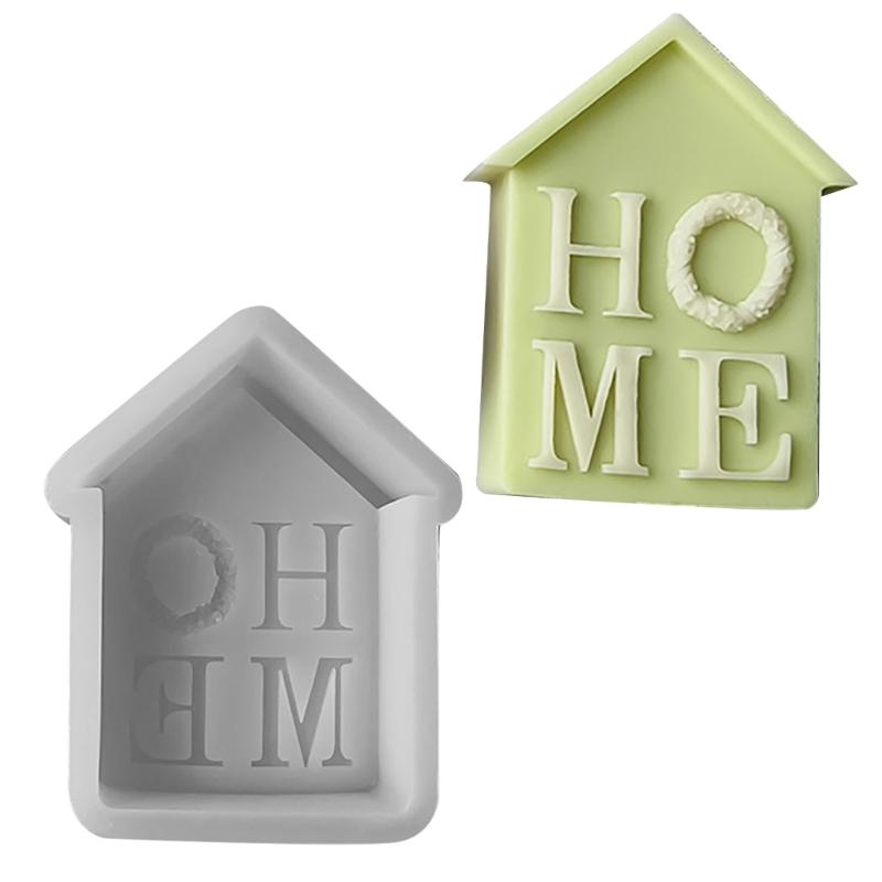 Elegant Home Candle Making Mold House Shaped Silicone Candle Mold Candle Making Tool DIY Craft Mold for Candle Making