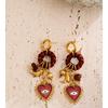 Eetit Vintage Autumn Winter Handmade Charming Jewelry Golden Stainless Steel 2025 Heart Eye Drop Dangle Earrings for Women Gift