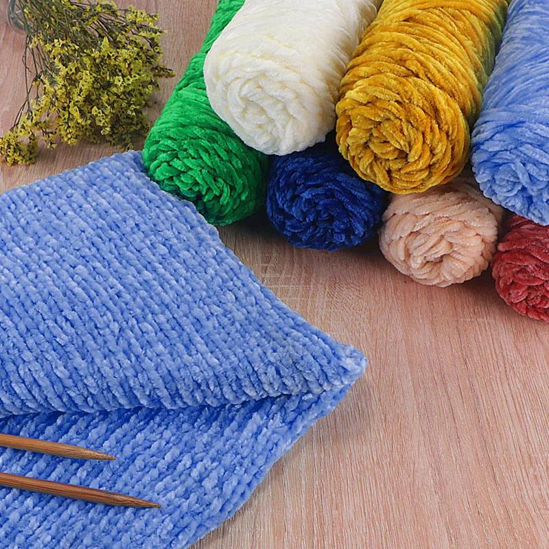 Chenille Gold Velvet YarnSoft Warm Scarf Line Hand Woven Yarn Hand-knitted Crochet Thread Clothing Hat Sewing Accessories